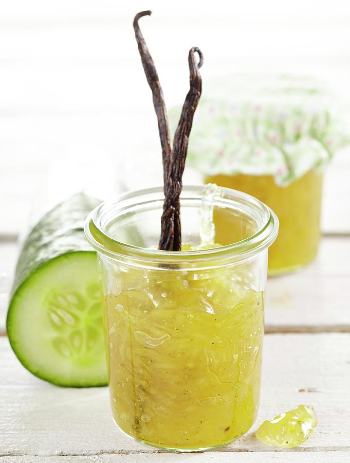 Cucumber Preserve With Vanilla Photograph by Teubner Foodfoto Fine Art America