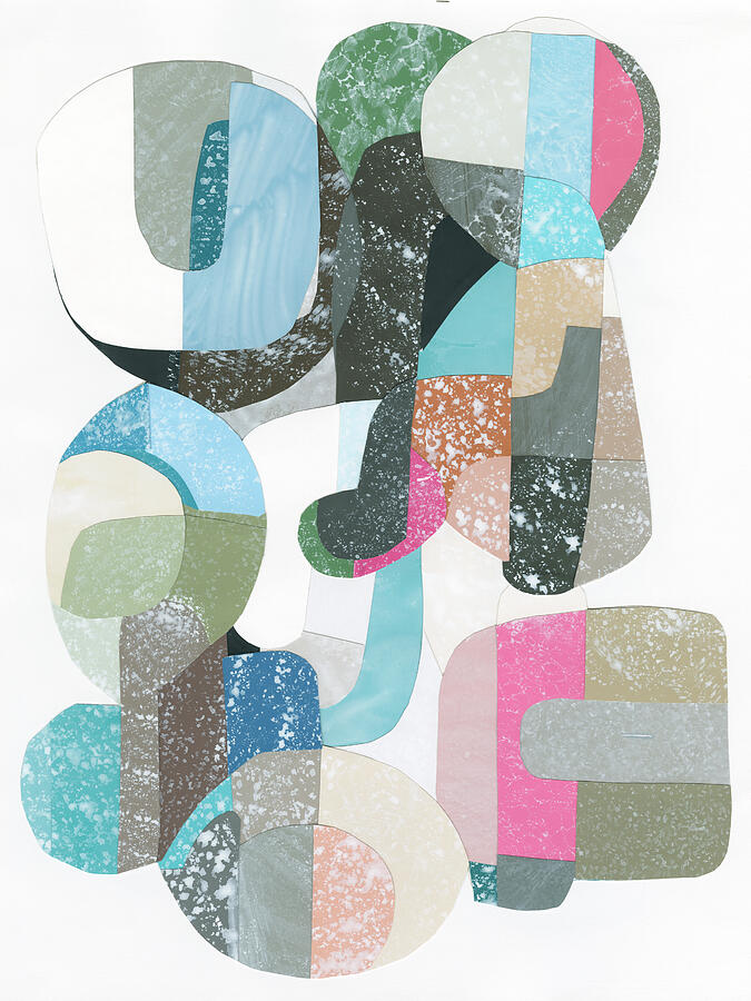 Abstract Painting - Cucumber Slumber I by Coco Good Abstract Painting - Cucumber Slumber I by Coco Good