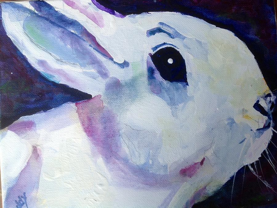 Rabbit Painting - Cuddly Bunny by Morris Eaddy