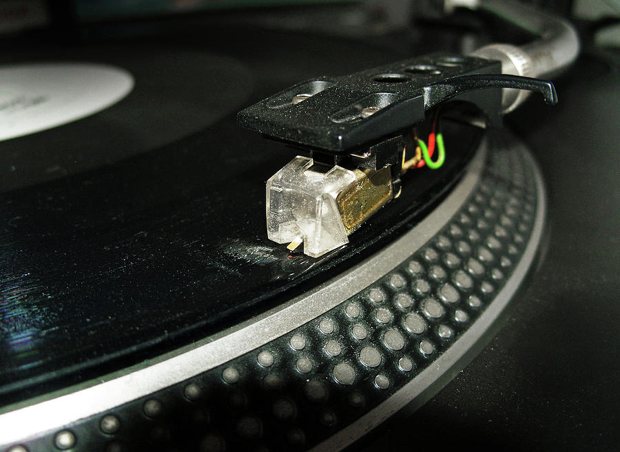 Music Photograph - Cued Up Record by Richard Newstead Music Photograph - Cued Up Record by Richard Newstead