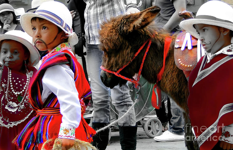 Cuenca Kids 1166 Photograph by Al Bourassa