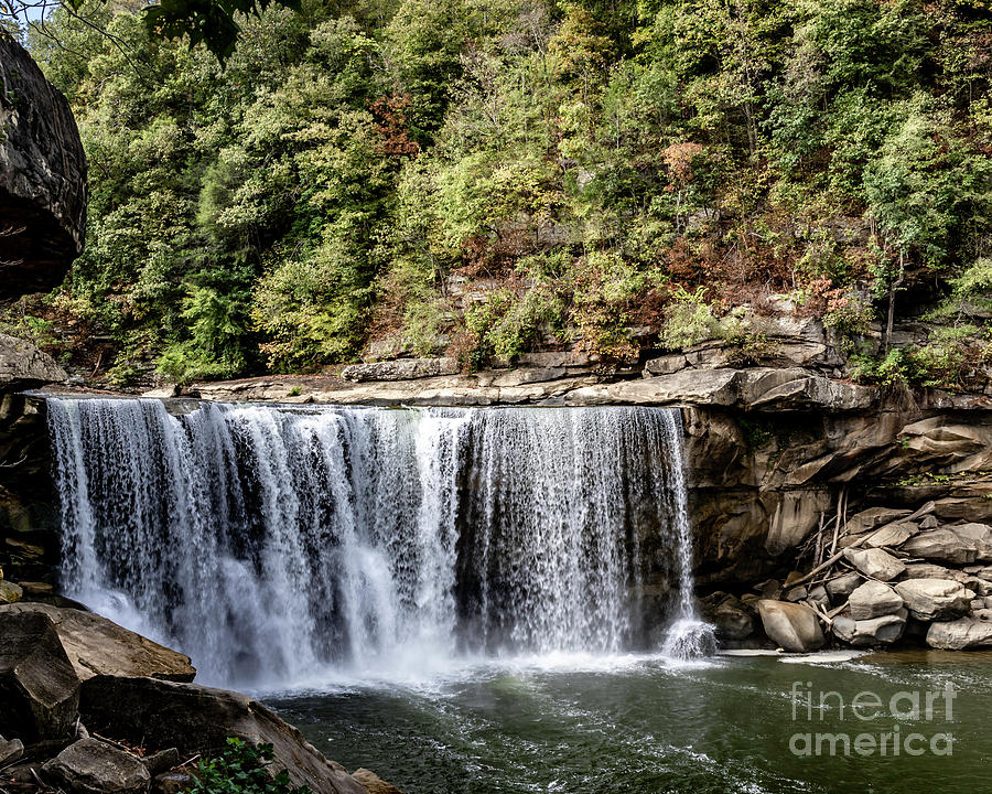 Cumberland Falls early fall, three Photograph by Ken Frischkorn