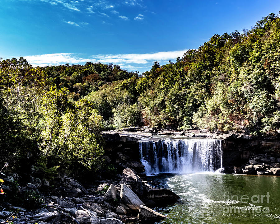 Cumberland Falls early fall, two Photograph by Ken Frischkorn
