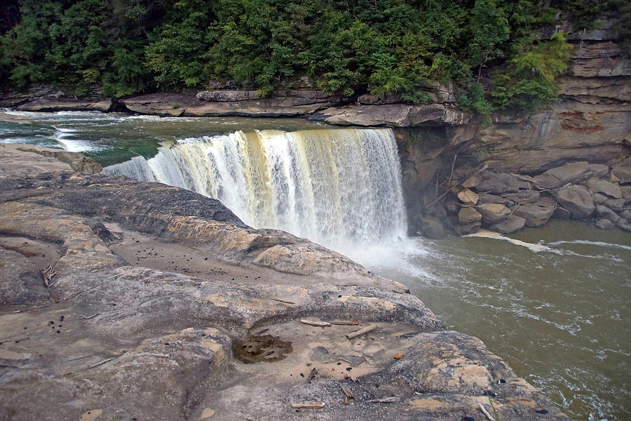 Cumberland Falls in the Evening Photograph by Mike Murdock