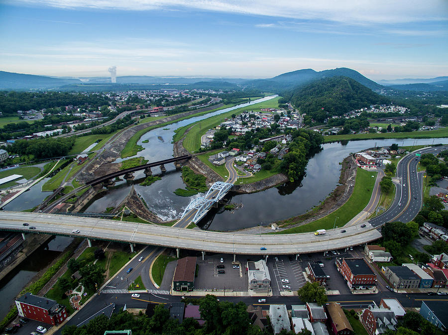 Cumberland Maryland Photograph by Mid Atlantic Aerial - Fine Art America