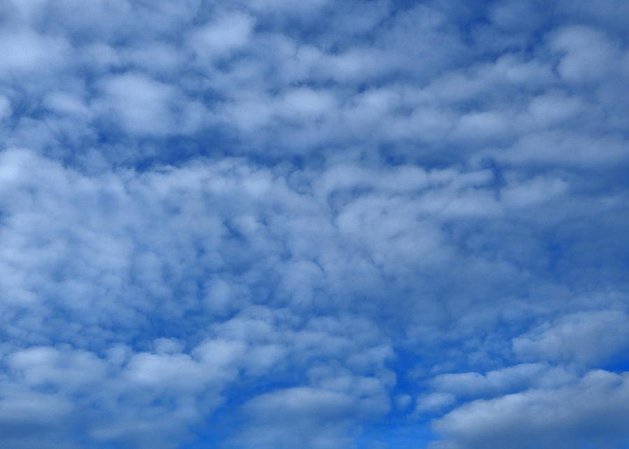 Cumulus Clouds Blue Sky Photograph by Richard Thomas