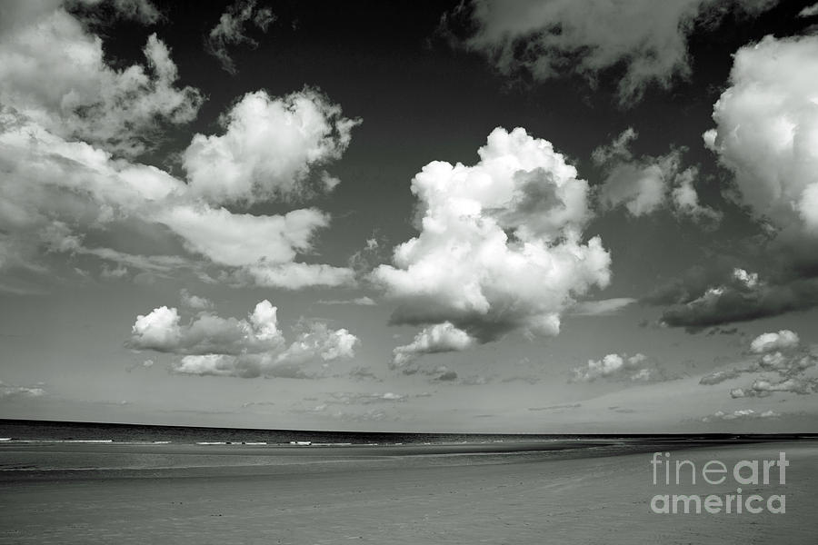 Cumulus Clouds Passing Across The Beach At Holkham Norfolk England Photograph