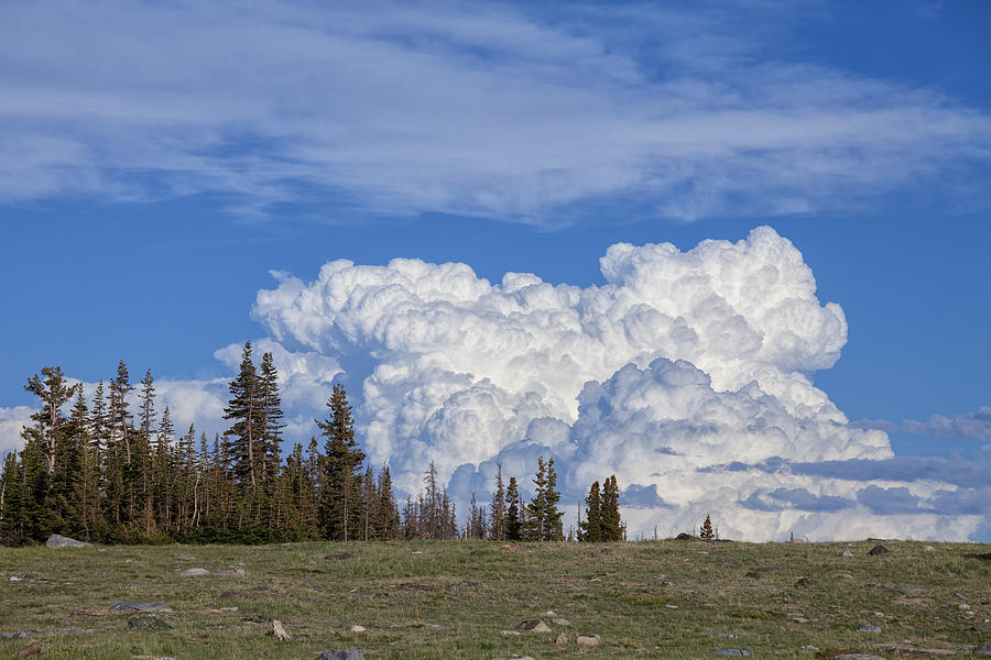Cumulus Clouds, Wyoming Photograph by James Zipp
