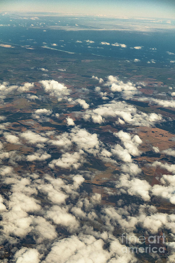 Spring Photograph - Cumulus Humilis Clouds From Above by Stephen Burt/science Photo Library