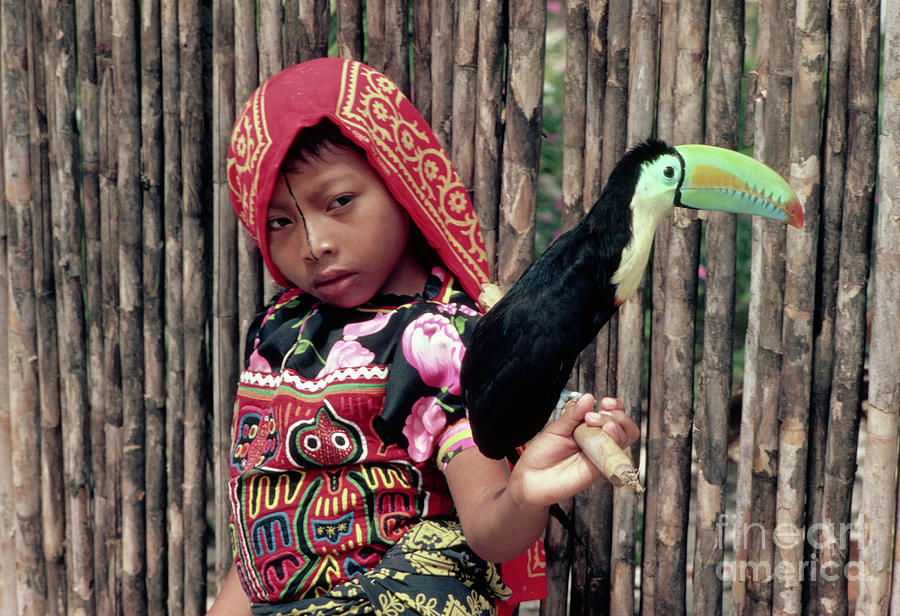 Cuna Girl In Traditional Dress Photograph by Bettmann