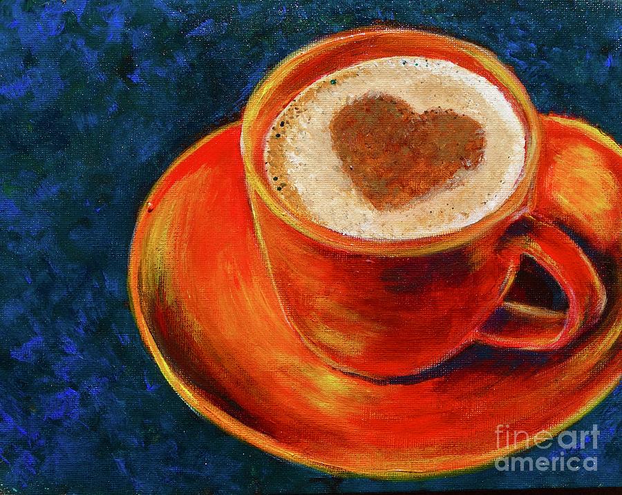 Cup Of Coffee Painting by Jacqueline Athmann