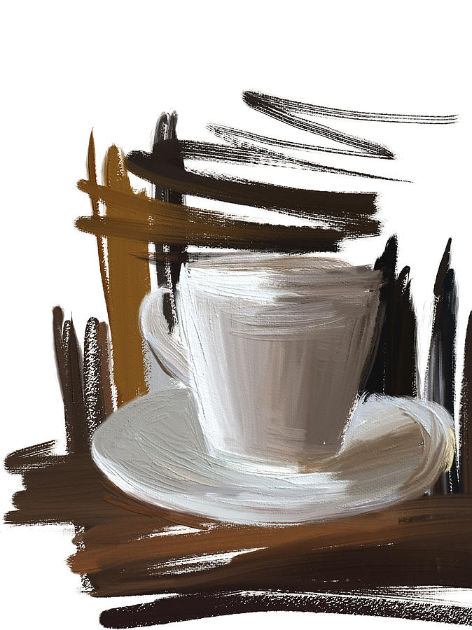 Cup of coffee Digital Art by Tanya Gordeeva