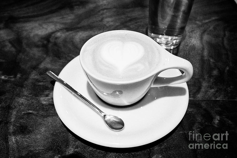 Cup Of Coffee With A Heart Shape Chicago Illinois United States Of America Photograph By Joe Fox