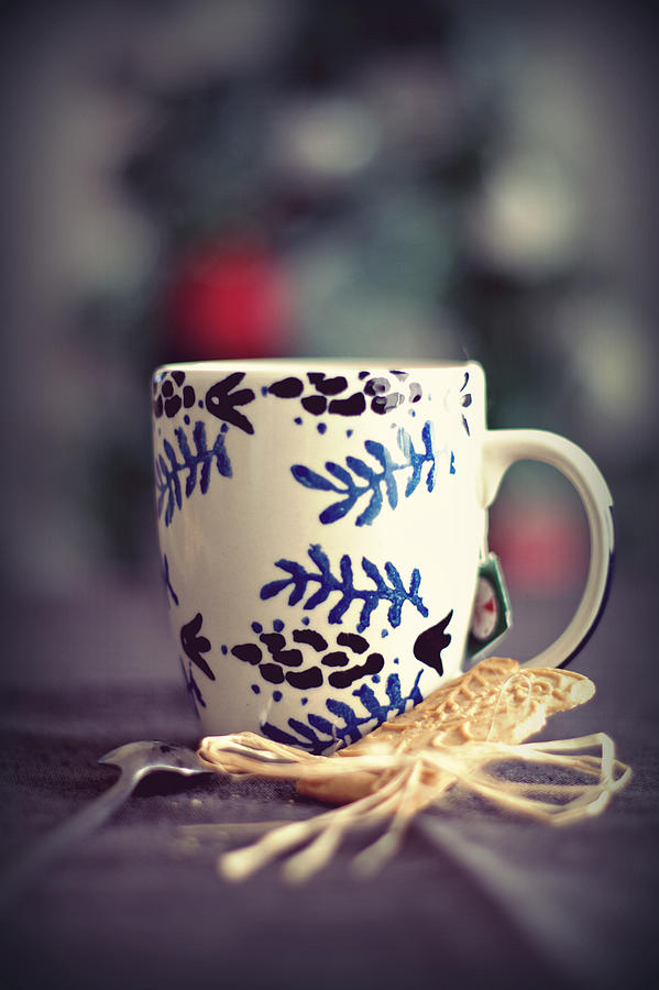 Cup Of Tea With Cookie Photograph by Destinations By Des - Desislava Panteva Photography