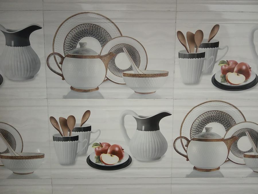 kitchen tiles cup plate design