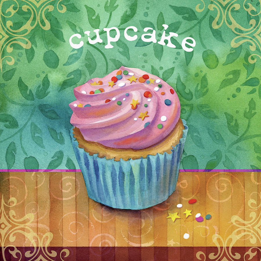 Cupcake Mixed Media - Cupcake by Fiona Stokes-gilbert