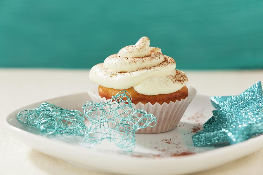 Cupcake For Christmas Photograph by Younes Stiller