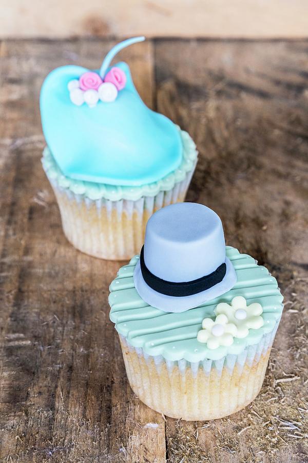 Cupcakes Decorated With Hats Photograph by Philip Mowbray And Hercules Cakehouse