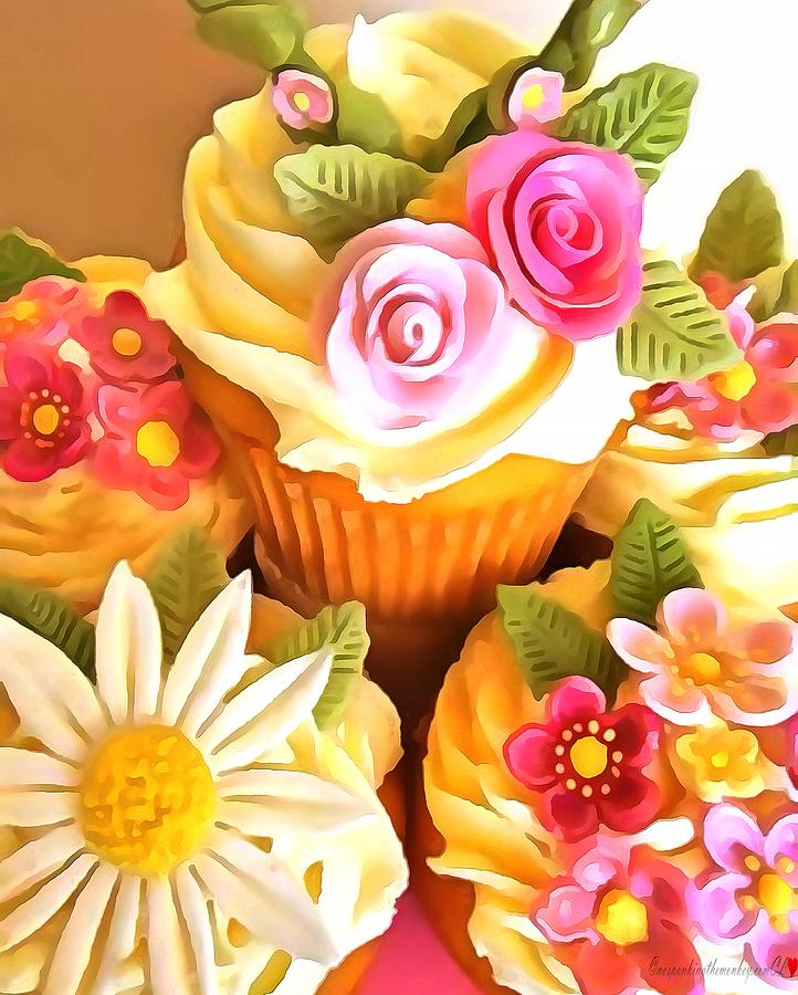 CupCakes In Acrylic by Catherine Lott CupCakes In Acrylic by Catherine Lott