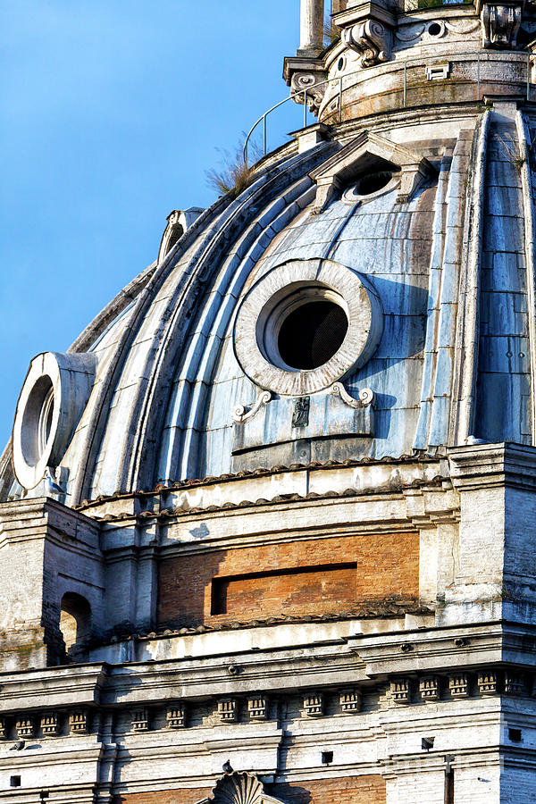 Cupola at Santa Maria di Loreto in Rome Photograph by John Rizzuto