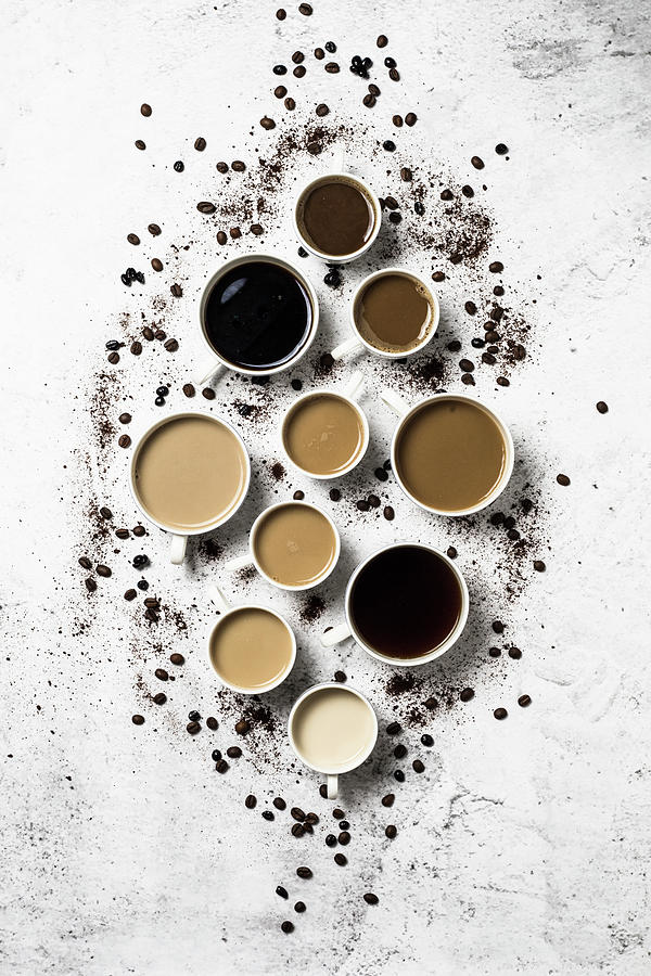 Cups Of Coffee Photograph by Vernica Orti