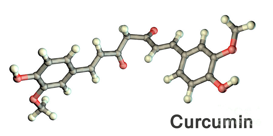 Curcumin Molecule By Kateryna Kon/science Photo Library