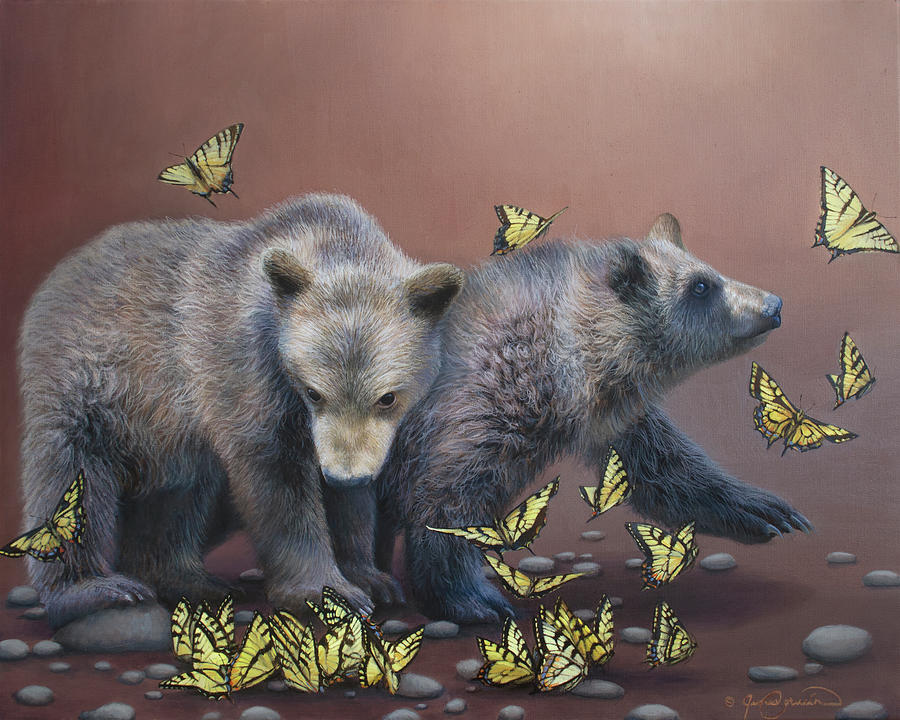 Wildlife Painting - Curiosity by James Corwin Fine Art