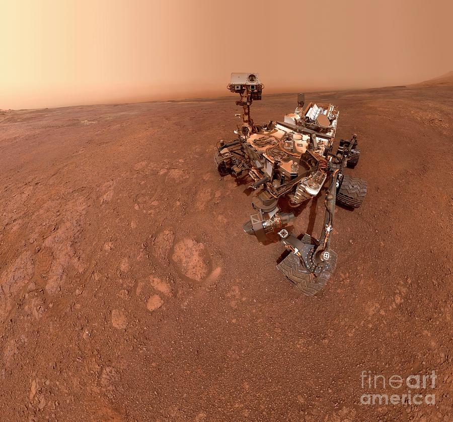 Curiosity Rover Self-portrait Photograph by Nasa/jpl-caltech/msss/science Photo Library