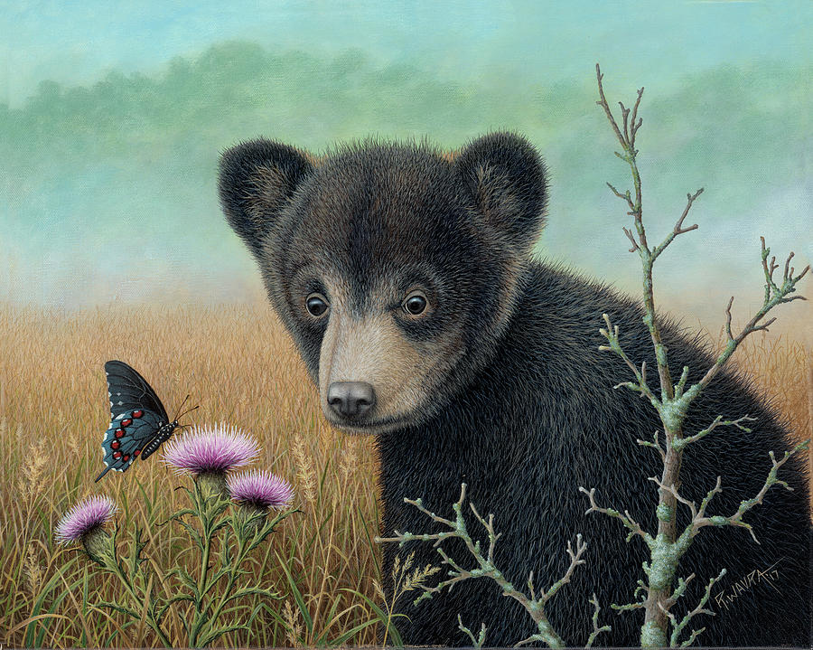 Curious Cub Painting