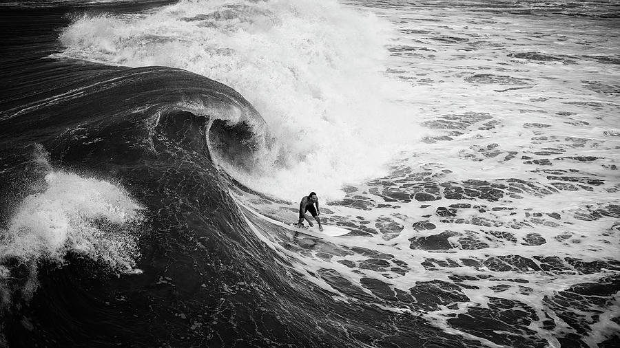 Curl - Big Wave Surfing Photograph by Laura Fasulo - Pixels