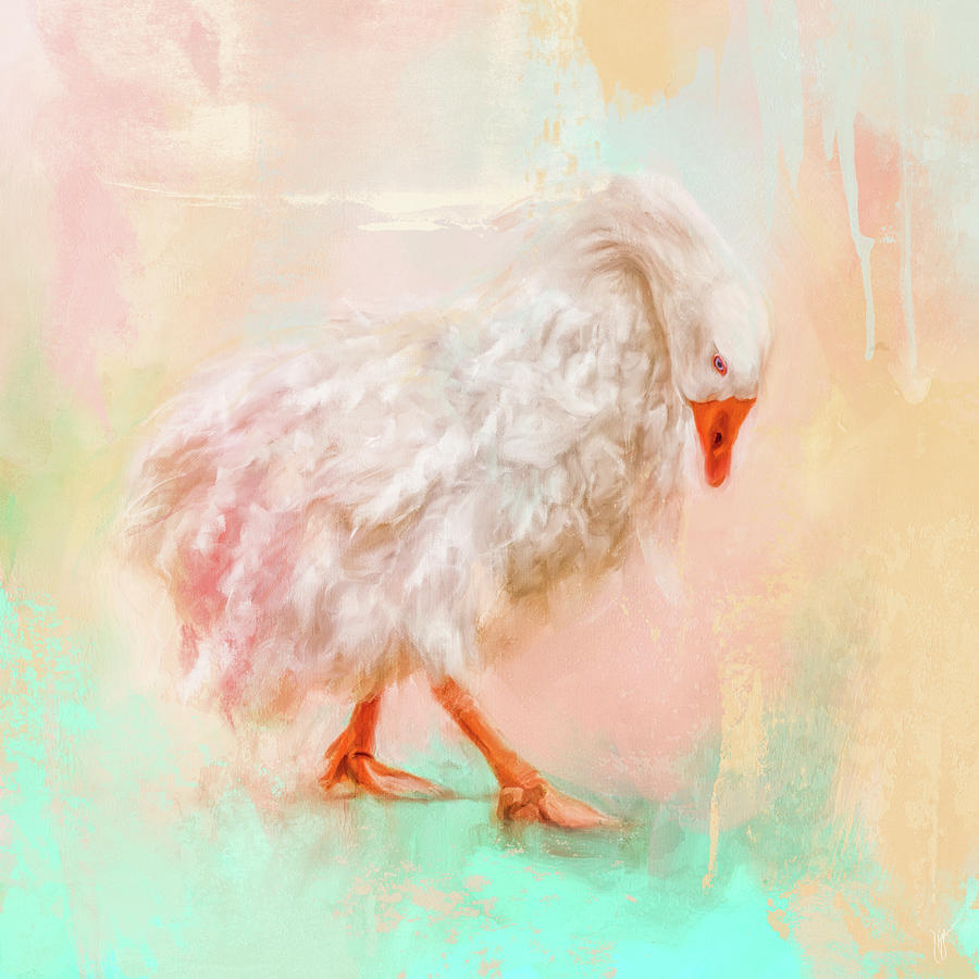 Bird Painting - Curly Girl by Jai Johnson