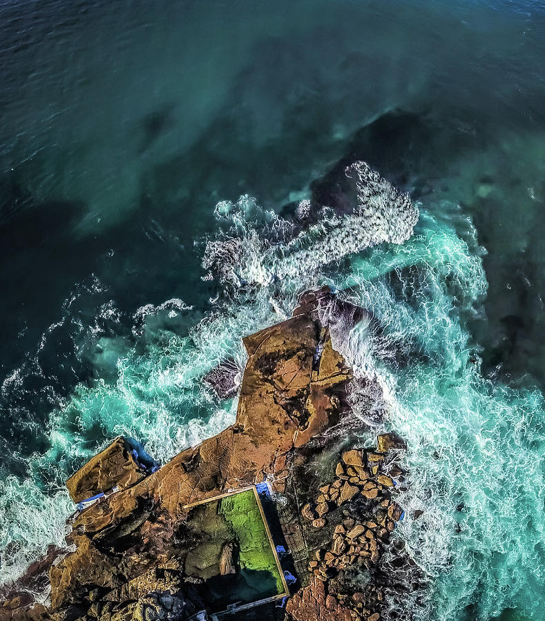 Drone Photograph - Curly Headland by Chris Cousins