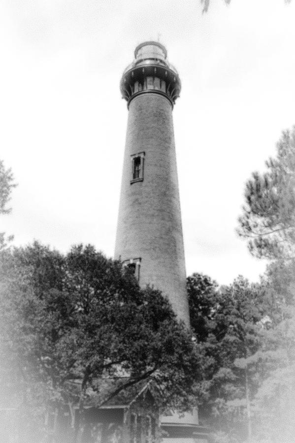 Currituck Lighthouse BW Photograph by Jeremy Guerin