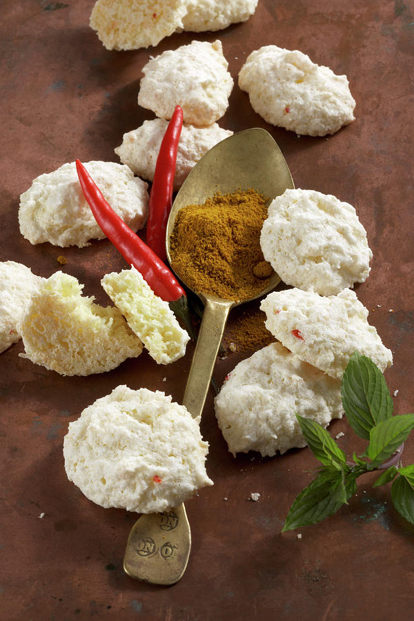 Curry Macarons And Curry Powder Photograph by Teubner Foodfoto - Fine ...