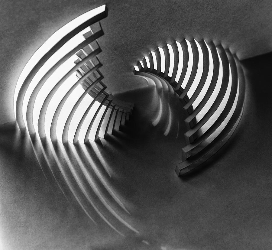 Abstract Photograph - Curved Stages by Ela Ge