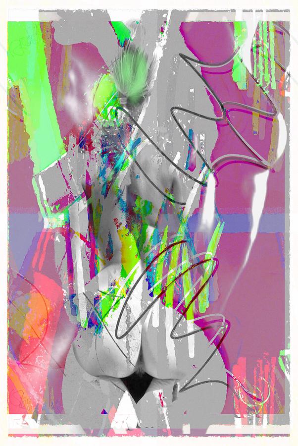 Dark Mixed Media - Curves Collage by Steve K Dark Mixed Media - Curves Collage by Steve K