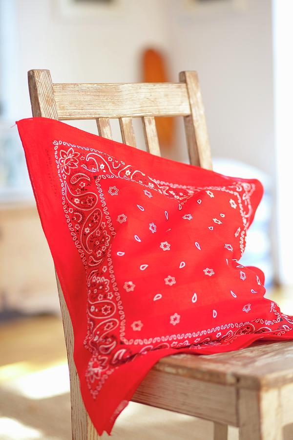 Cushion Cover Made From Bandana Photograph by Studio Lipov