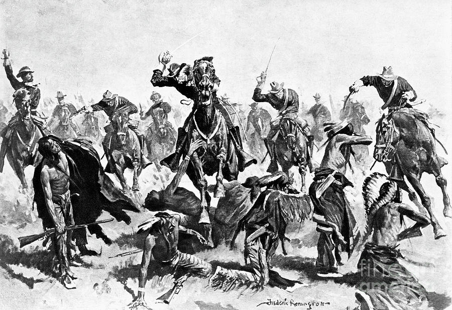 Custers Last Charge At Little Big Horn Photograph by Bettmann