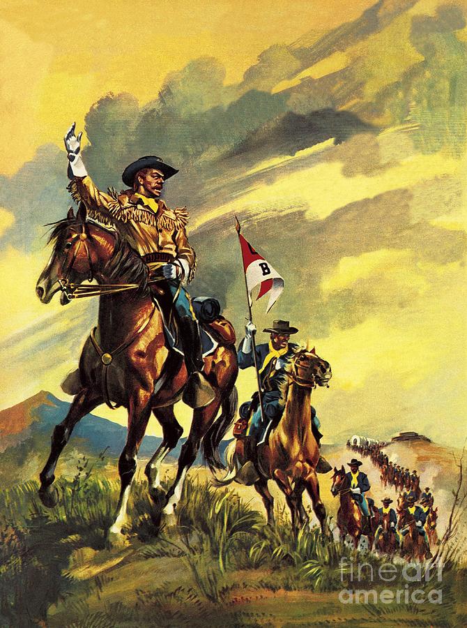 Yellowstone National Park Painting - Custers Last Stand by English School