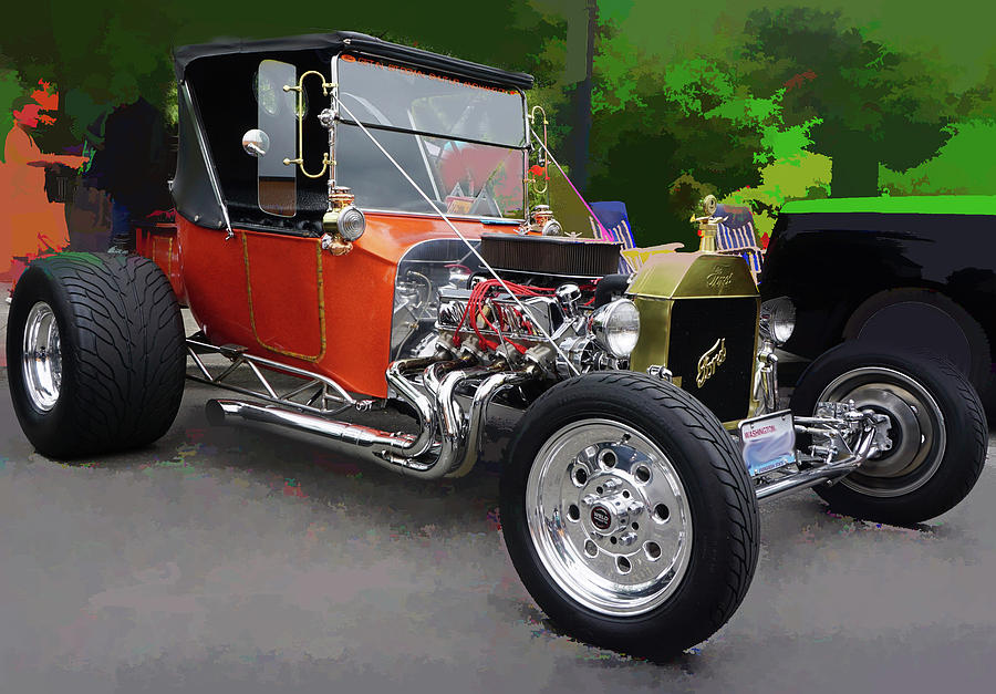 Custom Classic Ford  Photograph by Cathy Anderson