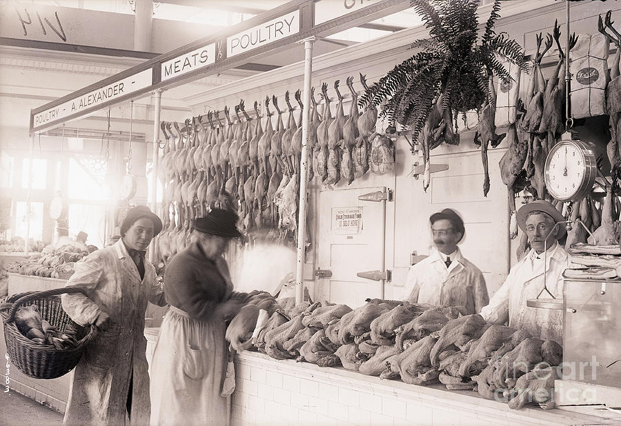 Customers Buying Turkeys Photograph by Bettmann