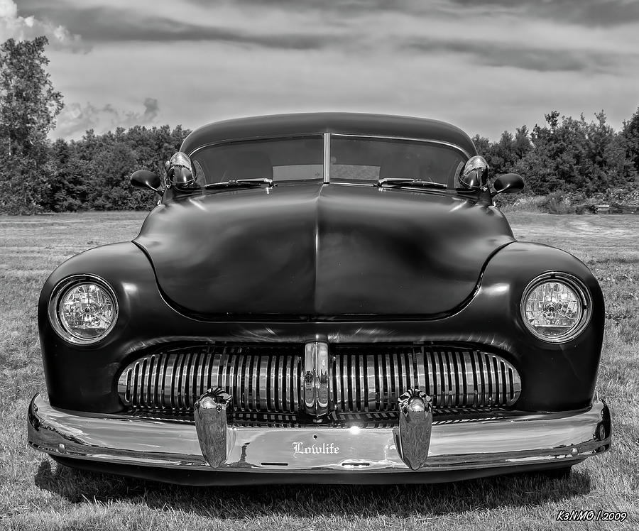 Customized 1950 Mercury in BW Photograph by Ken Morris