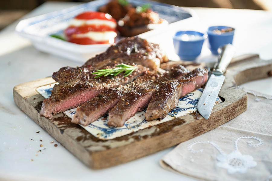 Cut Grilled Beef Steak Photograph by Giulia Verdinelli Photography