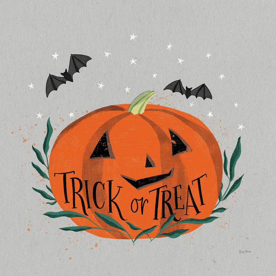 Cute Halloween II Neutral Mixed Media by Becky Thorns - Fine Art America