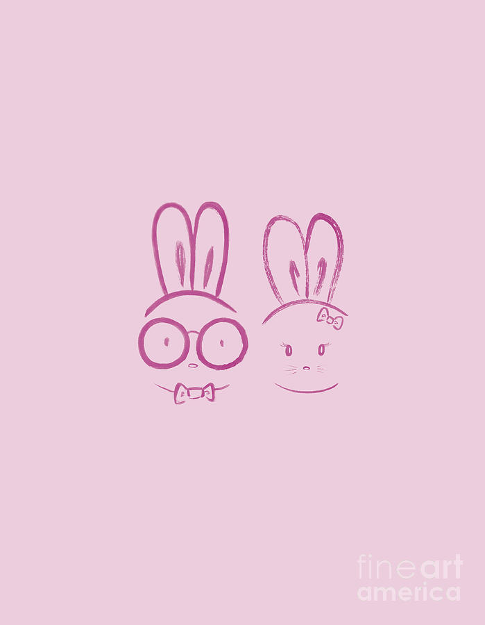 cute pink bunny