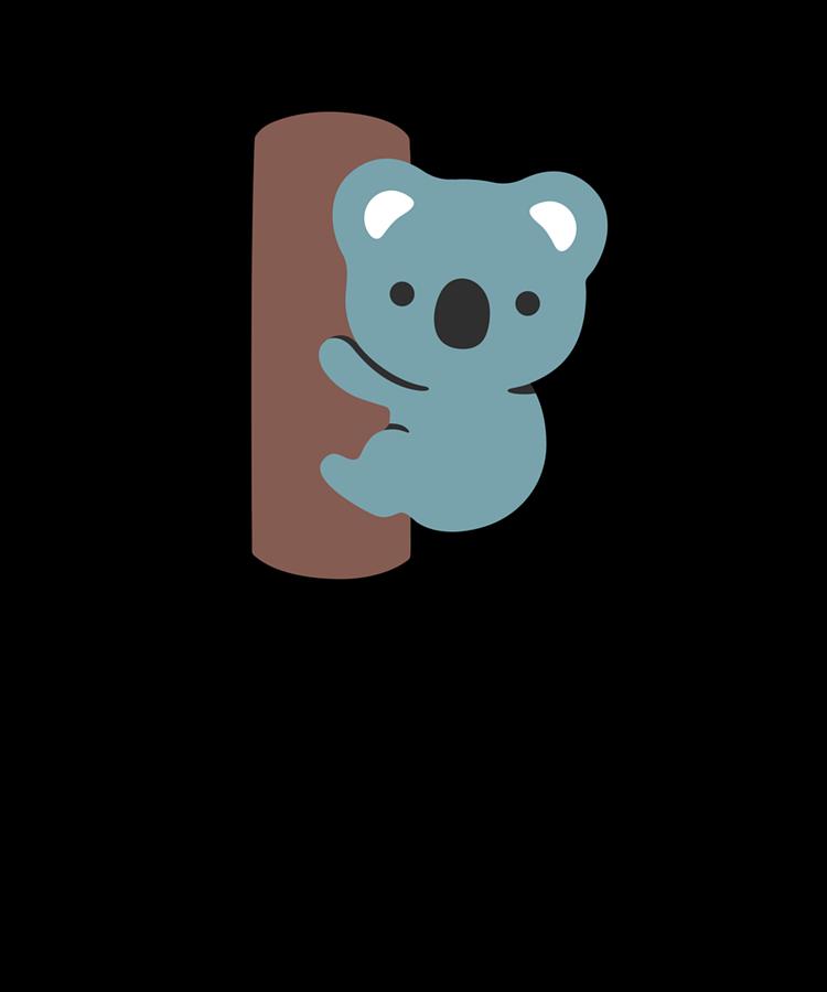 Cute Koala Bear Emoji Digital Art by Jonathan Golding