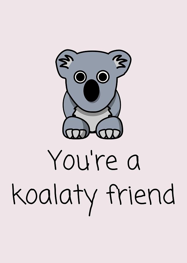 Cute Koala Card - Koala Valentine - Gift For Koala Lovers - Cute Friend ...