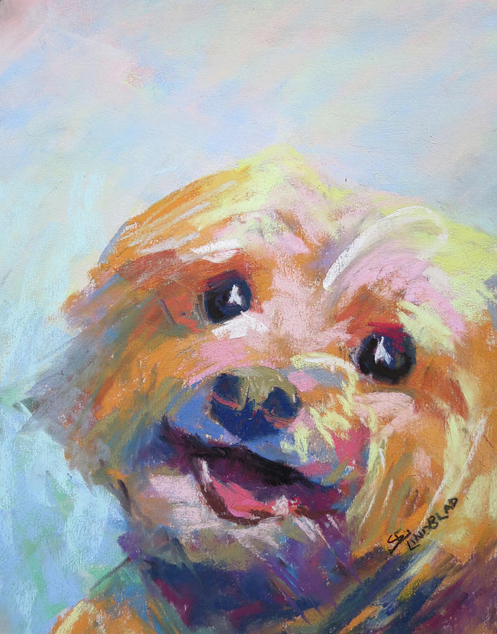 Cutie aka Happy Girl Painting by Sandy Lindblad - Fine Art America
