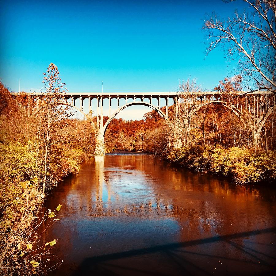 Cuyahoga River At Autumn Photograph