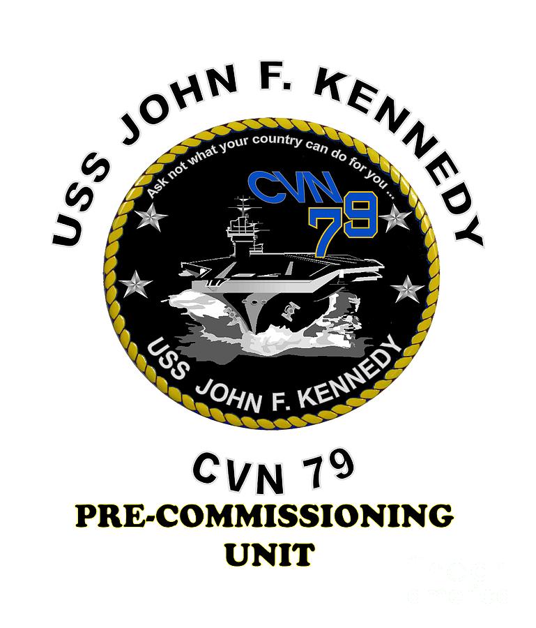 Cvn 79 Pcu John F Kennedy For Light Colors Digital Art By Nikki Sandler